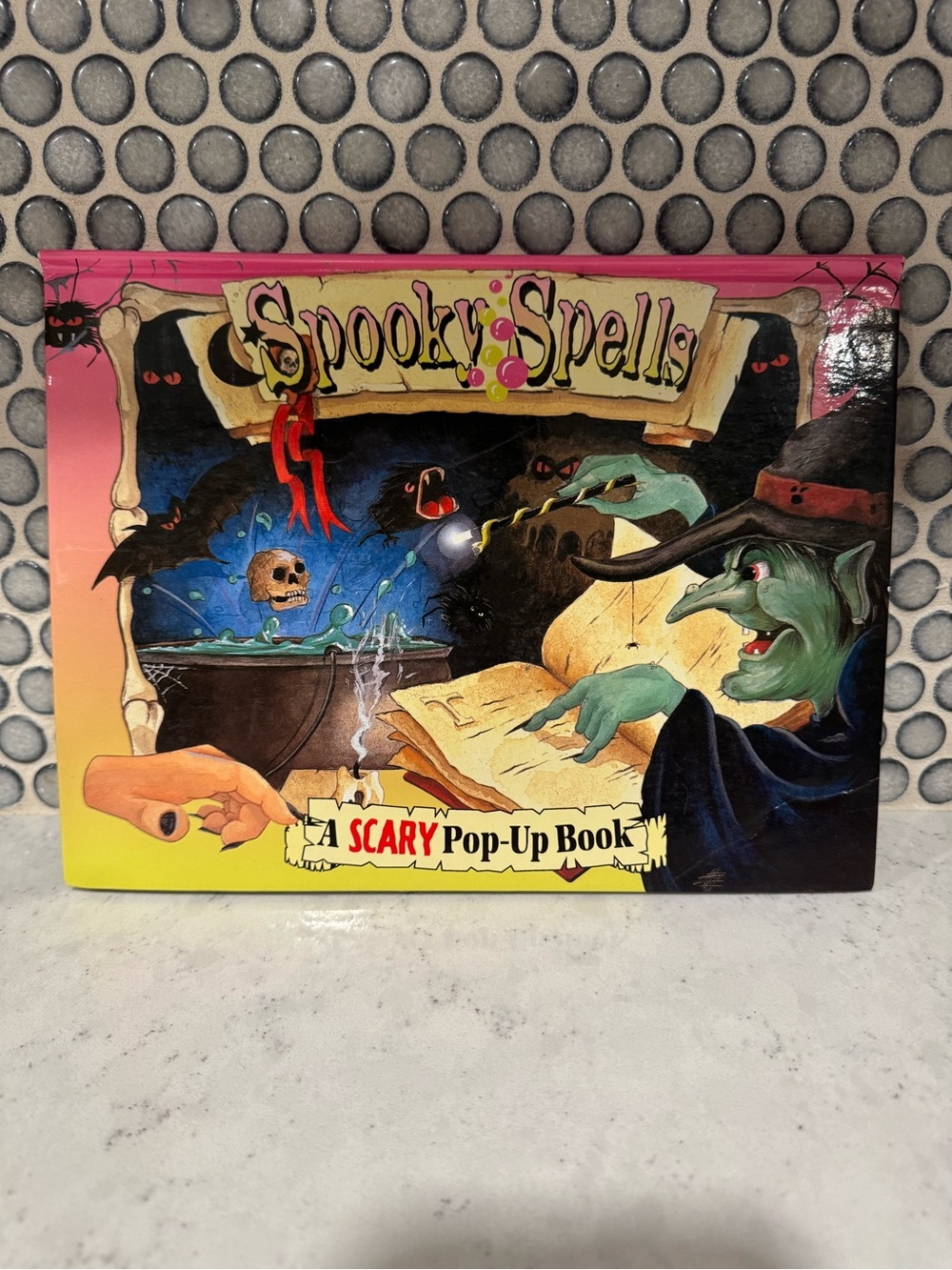 Vintage 2001 Spooky Spells A Scary Pop-Up Book Witch Cauldron Halloween Children